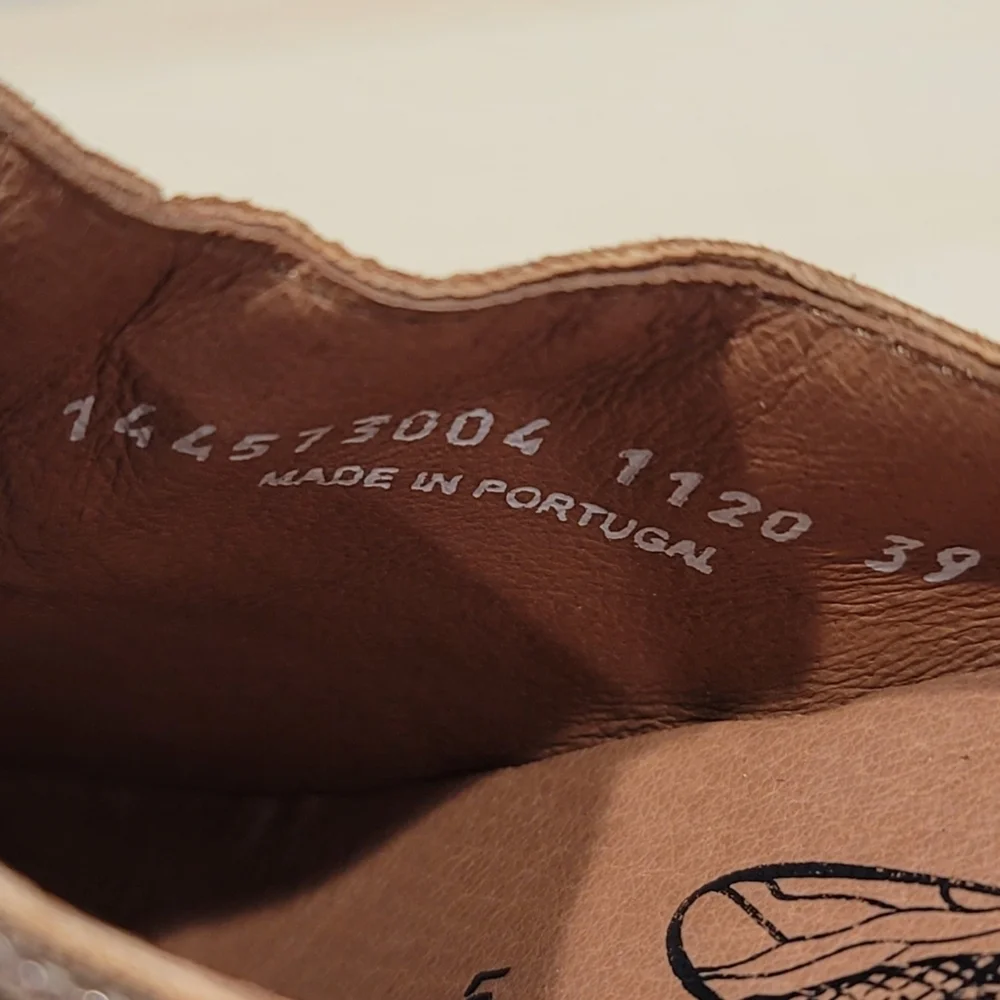 Sz 39 EU / 8 US Fly London "Yulo" Rose Gold Wedge Mules - Picture 8 of 10